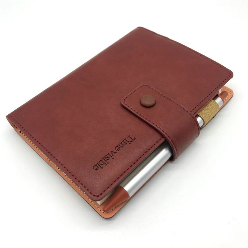 Agenda con  pasador de seguridad